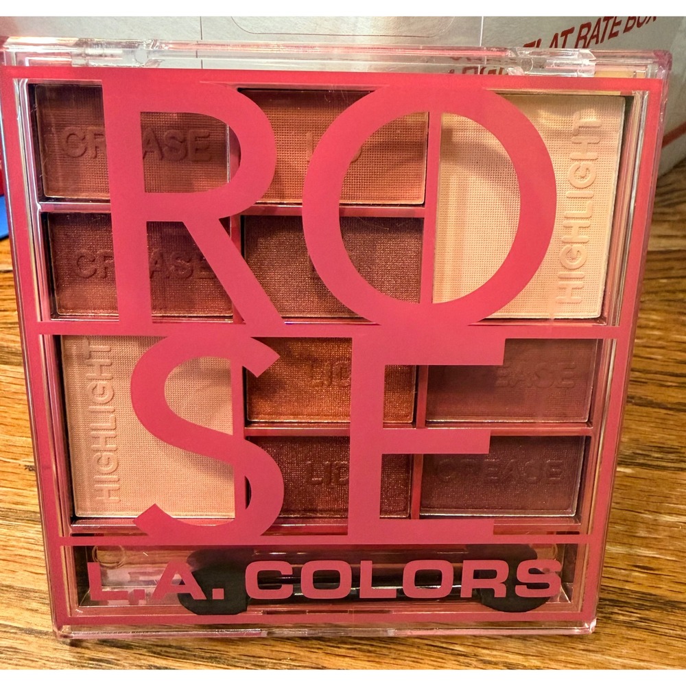L.A. Colors ROSE Face Palette Blush Bronzer Highlighter New